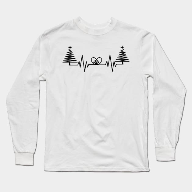 Christmas Tree Long Sleeve T-Shirt by Vakian